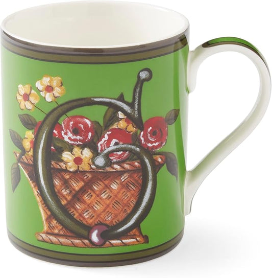 Spode Kit Kemp Alphabet Mug - Letter G Monogram in Fine China, 12oz Ceramic Coffee Cup for Hot Drinks, Personalized Drinkware for Unique Gifts, Dishwasher Safe Tea or Coffee Mug - Gift Box Included