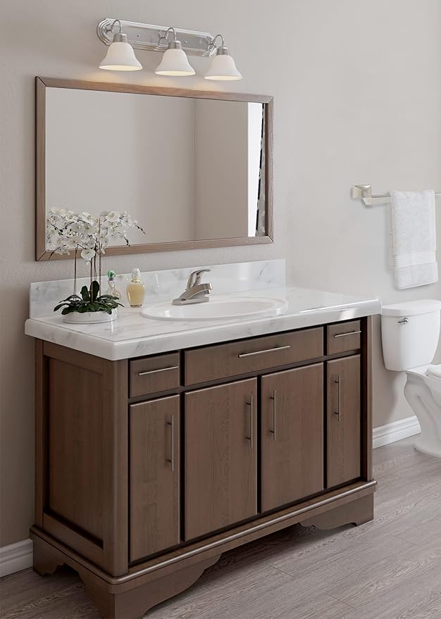 Design House 539148 Millbridge Classic 24-inch Towel Bar for Bathroom Bedroom Closet or Kitchen Satin Nickel