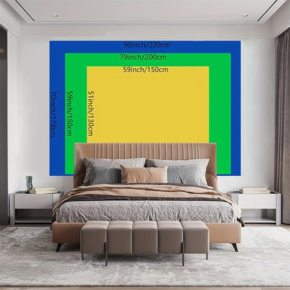 BSFHH Nature Tapestry Forest Tree Sea Cave Wall Hanging, Stream Through Rainforest Landscape Wall Art Tapestry for Bedroom Living room (Lake View, 79"×59", Unframed)