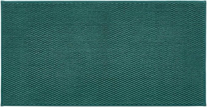 Bathroom Rugs Non Slip Washable, Super Absorbent Thin Bath Mat Quick Dry Low Pile Bathroom Rug, Dark Green 24"x47"