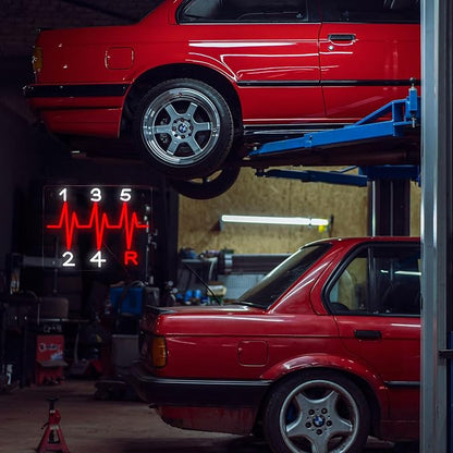 Shift Neon Sign for Wall Decor LED Manual Gearbox Neon Light Dimmable USB Car Gearbox Light Up Sign for Garage Parking lot Car Club Gifts for Father Husband Car Lovers(15.7 * 11.8In)