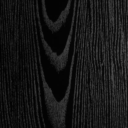 40 Inch Floating Shelves for Wall Set of 2, 8"D Wood Grain Bathroom Shelves with Invisible Brackets, Easy Install Engineered Wood Storage Shelves for Kitchen, Living Room, Bedroom, Black Finish