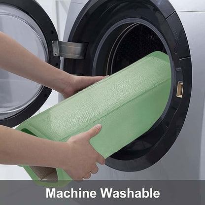 Buganda Memory Foam Bath Mat, 70" x 24", Ultra Soft and Non-Slip Bathroom Rugs, Water Absorbent and Machine Washable Bath Rug Runner for Bathroom, Shower, and Tub, Sage Green