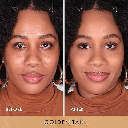 Wander Beauty Dualist Matte and Illuminating Concealer Makeup - Golden Tan - Dual-Ended Matte & Liquid Concealer Stick - Full Coverage Formula to Brighten, Firm & Hydrates Under Eyes - 0.28 fl oz