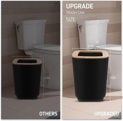 Bathroom Accessories Set,Black Bathroom Set,24 Pieces Bathroom Accessory Set with Shower Curtain,Trash Can for Bathroom Accessories Décor and Home Gifts