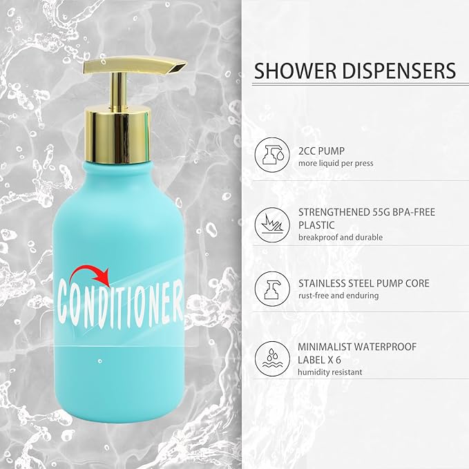 Teal Bathroom Accessories Set - 10 Piece Bathroom Accessory Set with Trash Can, Soap Dispenser, Soap Dish, Toothbrush Holder and Cup, Toilet Brush, Qtip Holder, Bathroom Decor Sets Complete