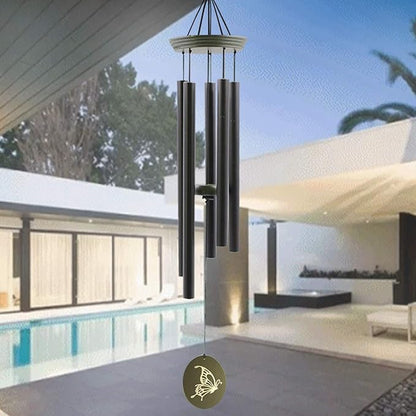 Wind Chimes for Outside, WindChimes Outdoor Tuned Soothing Melody, Wind Chimes Gifts for Mom, Wind Chime Outdoor Decoration, Patio, Garden, Yard. Butterfly Wind-Chime