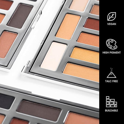 OFIR Dune Matte Eyeshadow Palette | Eyeshadow Palette Makeup | Richly Emollient & Blendable Formula | Intensely Pigmented Matte Shades | Satin Smooth Finish | Travel Size with Mirror, 0.33 oz