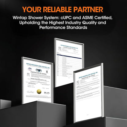 Rainfall Shower System Shower Faucet Set with Rain Shower Head and Handheld Spray Wall Mounted Bathroom Luxury Mixer Combo Set Rough-in Valve Body and Trim Included 9 inch Brushed Nickel