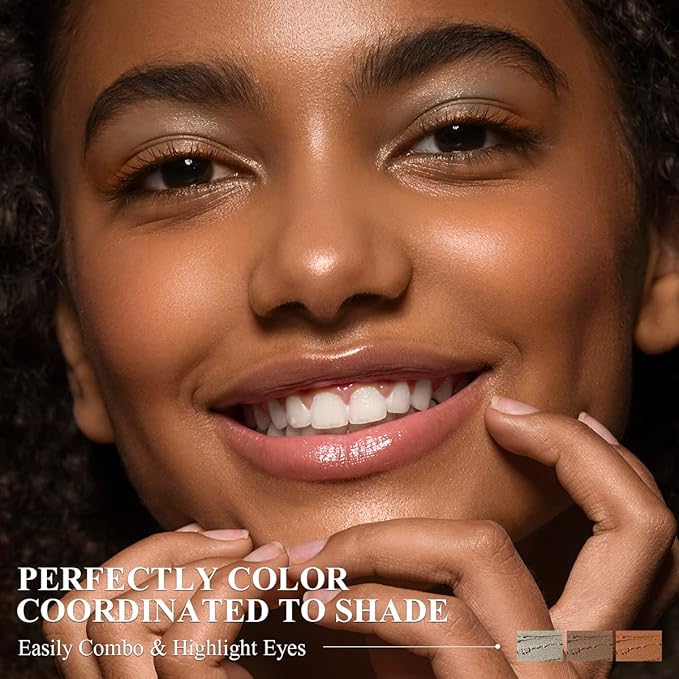 6PCS Cream Eyeshadow Stick Makeup Sets, Metallic And Matte Shimmer Eye Shadow Eye Brightener Stick Pencil Crayon, B08-Brown Sugar