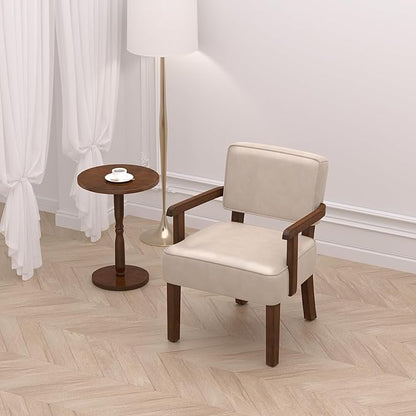 Accent Chair, PU Leather Chair for Living Room Oversized Armchair with Soft Seat and Armrests for Bedroom Dinning Reading Waiting Room (One Chair)