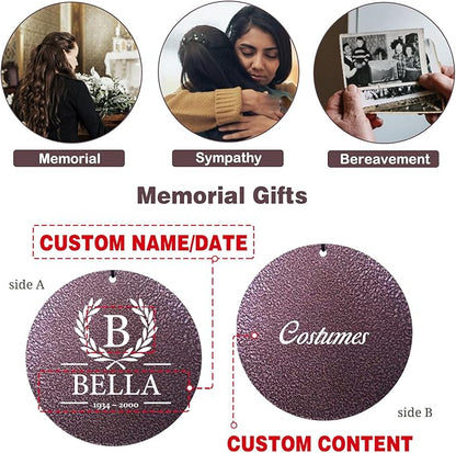 ASTARIN 36" Large Deep Tone Personalized Sympathy Wind Chimes, Memorial Wind Chime for Loss of Mother Father Loved One, Bereavement Gifts Decor Outdoor Patio Garden Graveyard(Produced in USA)