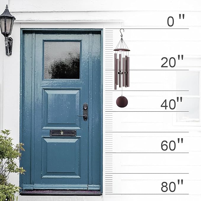 Wind Chimes for Outside Deep Tone, 38'' Large Memorial Wind Chimes Outdoor, Wind Chime Gifts for Garden Balcony Patio and Home Décor. Bronze