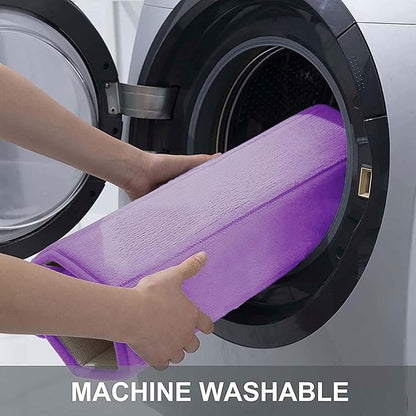 Buganda Memory Foam Bath Mat, 44" x 24", Ultra Soft and Non-Slip Bathroom Rugs, Water Absorbent and Machine Washable Bath Rug Runner for Bathroom, Shower, and Tub, Lavender