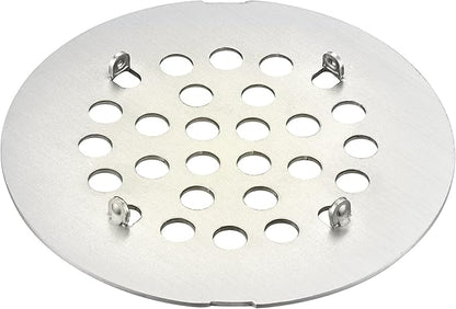 rrajj 4-1/4 (4.25) Inch(108mm) Round Snap-in Shower Floor Drain Cover Replacement Cover (Antique Bronze)