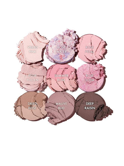 Amuse SEOUL Eye Color Palette 02 COOL ROSE | rose tones | Soft shading, makeup variety of textures, sensuous, vibrant layering, cruelty-free, eco-friendly, vegan
