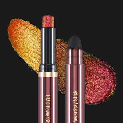 CHARMACY New Magic Eyeshadow Stick, Creamy Eye Shadow Stick, Dynamic Light color Change, Metallic Shimmer Eyeshadow, Long-Lasting Water-Resistant Formula, High Pigmented, Built-in Smudger #06