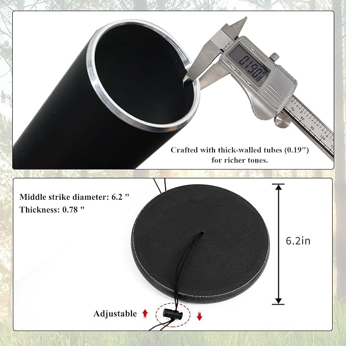 ASTARIN 65 in Wind Chimes for outisde - Extra Large Outdoor Handcrafted WindChimes,Deep Tone Metal Chimes for Garden Decor, Large Windchimes Deep Resonance, 2.27in Tubes Weather-Resistant, Black