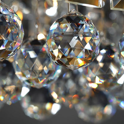 Rectangle K9 Crystal Chandelier,Rectangular Contemporary Pendant Light Fixture,Black Modern Crystal Chandeliers for Dining Room Kitchen Island L31.5''xW10''xH10''