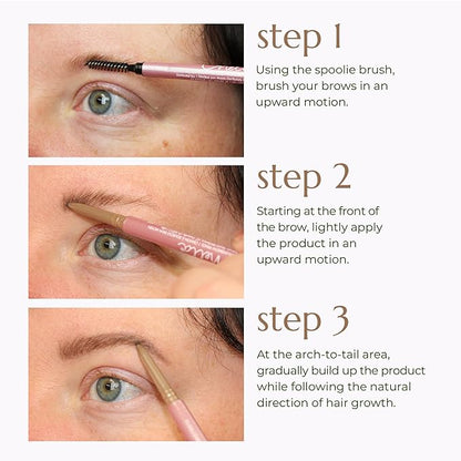 Chella Eyebrow Pencil - Vegan, Gluten Free, Cruelty Free, Paraben Free, Long Wearing, Smooth Consistency (Marvelous Medium Brown)