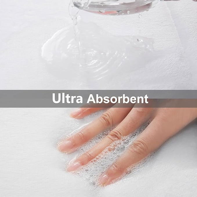 Buganda Memory Foam Bath Mat, 30" x 20", Ultra Soft and Non-Slip Bathroom Rugs, Water Absorbent and Machine Washable Bath Rug for Bathroom, Shower, and Tub, White