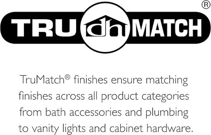 Design House Millbridge Towel Ring, Concealed Screws, Standard Wall Mount, Easy Installation, Polished Chrome, 6 in, 5.91 in L x 6.44 in W x 1.65 in H, Item 533091