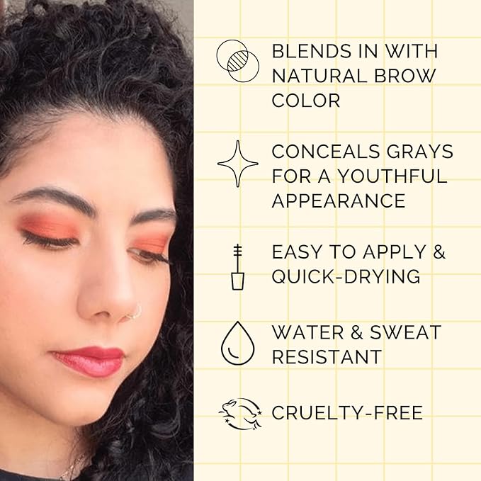 Elizabeth Mott Queen of the Fill Eyebrow Gel ?€? Tinted Brow Filler, Volumizer & Setter, Natural-Looking Fuller Brows ?€? Covers Gray Hairs, Water-Resistant, Long-Lasting ?€? Cruelty-Free, Blonde Shade, 4g