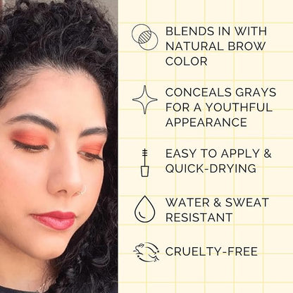 Elizabeth Mott Queen of the Fill Eyebrow Gel ?€? Tinted Brow Filler, Volumizer & Setter, Natural-Looking Fuller Brows ?€? Covers Gray Hairs, Water-Resistant, Long-Lasting ?€? Cruelty-Free, Blonde Shade, 4g