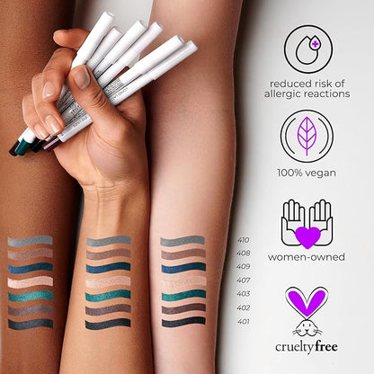 Nude Waterline Eyeliner, Ultra Long Lasting Gel Eyeliner Pencil, Waterproof Eye Liner, Smudge Proof, Creamy Eye Pencil, Sweat Proof Makeup, Highly-Pigmented White (407 Shade)