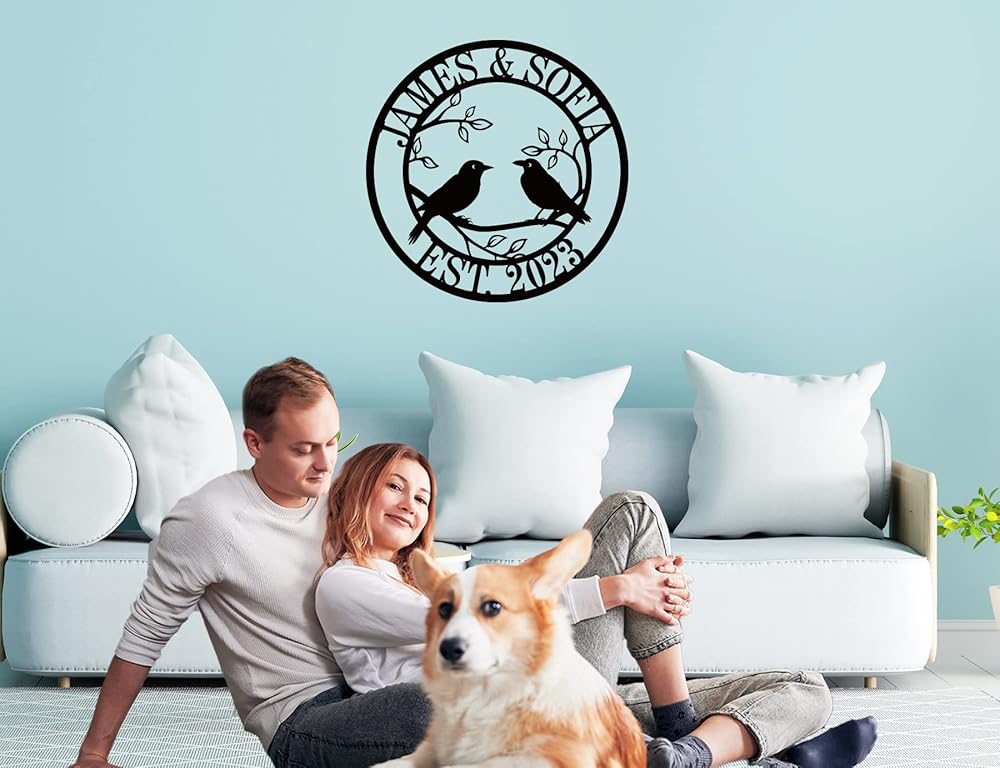 Personalized Anniversary Wedding Gifts for Couple | Wedding Gifts for Couples 2025 | Couples Gift for Her | Anniversary Wedding Date Sign