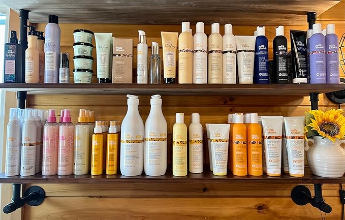 ROGMARS Industrial Pipe Shelves Shelving 48 inch with Solid Wood Planks Farmhouse Pipe Book Shelves Wall Mounted,Industrial Floating Shelves Bar Shelving Rustic Shelves 2 Tier for Kitchen,Living Room