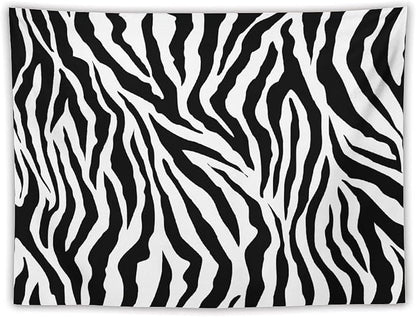HZOHNAGO Zebra Print Tapestry Nature Wild Animals Black and White Stripe Printed Wall Tapestry Painting Wall Hanging for Bedroom Living Room Dorm 80" W x 60" H