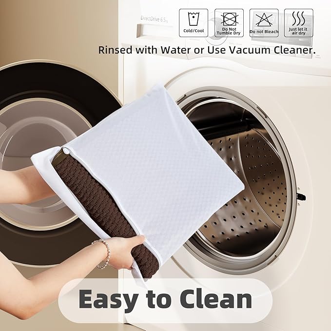 Small Bathroom Rugs, Non Slip Washable Bath Rugs Super Absorbent Bathroom Rug Thin Quick Dry Low Pile Bath Mats, Brown 12"x12"