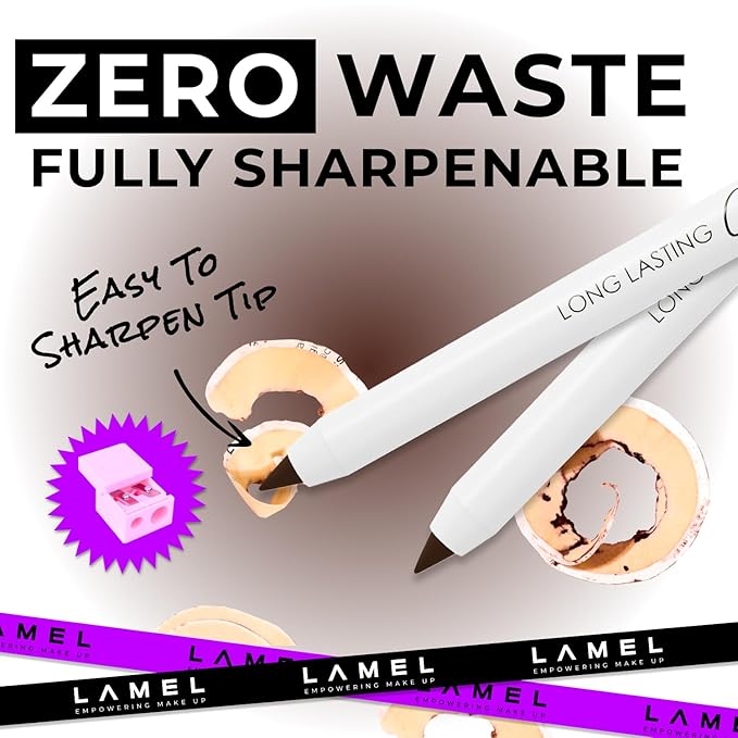 Burgudy Eyeliner, Ultra Long Lasting Gel Eyeliner Pencil, Waterproof Eye Liner, Smudge Proof, Creamy Eye Pencil, Waterline, Sweat Proof Makeup, Highly-Pigmented (406 Shade)