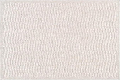 CAMILSON Easy Jute Rug 2x3, Indoor Outdoor Off-White Color Fiber Area Rugs for Bathroom and Kitchen Rug, Herringbone Seagrass Boho Woven Design, Easy-Cleaning, Washable Outside Carpet Alfombras 2 x 3