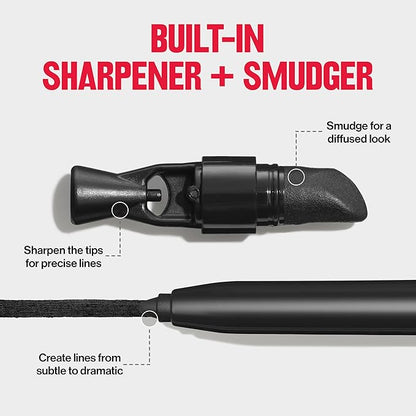 REVLON ColorStay Pencil Waterproof Eyeliner, Smudge-Proof, Eye Makeup with Built-In Sharpener, 215 White, 0.01 oz