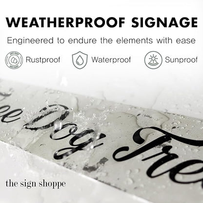 Rustic Custom Metal Sign - Custom Sign for Indoor or Outdoor Use (Rustic Black Border)