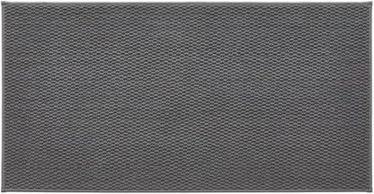 Bathroom Rugs Non Slip Washable, Super Absorbent Thin Bath Mat Quick Dry Low Pile Bathroom Rug, Dark Grey 24"x47"