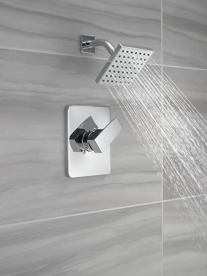 Delta Modern 14 Series Shower Faucet Set, Chrome Shower Head and Handle Set, Valve Trim Kit, Chrome T14267-PP (Valve Not Included)