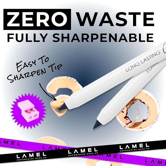 Dark Blue (Indigo) Eyeliner, Ultra Long Lasting Gel Eyeliner Pencil, Waterproof Eye Liner, Smudge Proof, Creamy Eye Pencil, Waterline, Sweat Proof Makeup, Highly-Pigmented (405 Shade)