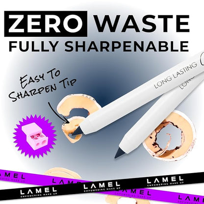 Dark Blue (Indigo) Eyeliner, Ultra Long Lasting Gel Eyeliner Pencil, Waterproof Eye Liner, Smudge Proof, Creamy Eye Pencil, Waterline, Sweat Proof Makeup, Highly-Pigmented (405 Shade)