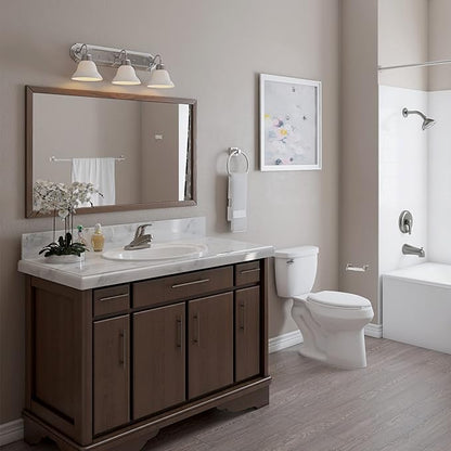 Design House 534644 Millbridge Classic 4-Piece Bathroom Accessory Kit Satin Nickel