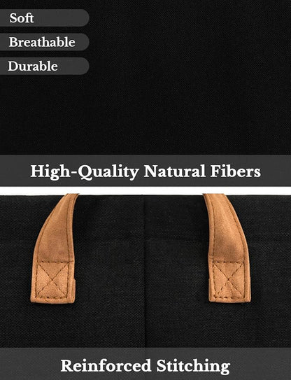 StorageWorks Storage Bins, Fabric Storage Bins for Shelves, Extra Large Storage Baskets with Metal Frame, Closet Baskets and Bins with Handles, Jumbo, Black, 2-Pack