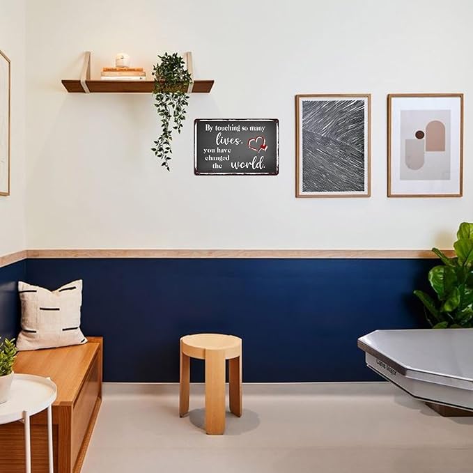 Nurse Retirement Gifts for Women, Nurses Practitioner Metal Tin Signs Home Decor Nursing School Graduation Happy Retirement Accessories Thank You Sign 8x12 Inch