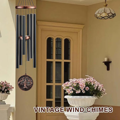 Wind Chimes for Outside, Tree of Life Deep Tone Vintage Wind Chime Outdoor Clearance, Sympathy/Memorial/Festivals/Birthday Gift for Mom Dad Grandma, Home Garden Decor (34" Tree of Life)