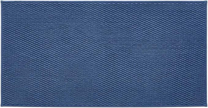 Bathroom Rugs Non Slip Washable, Super Absorbent Thin Bath Mat Quick Dry Low Pile Bathroom Rug, Navy Blue 24"x47"
