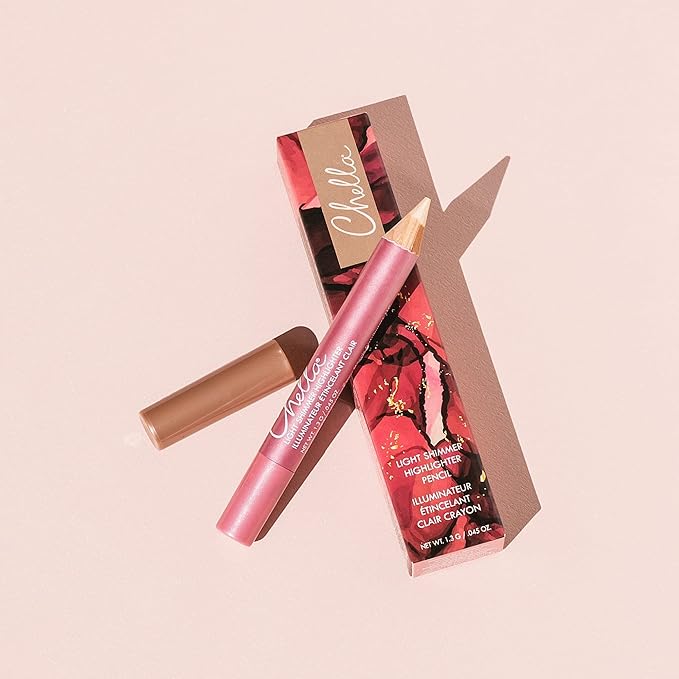 Chella Highlighter Makeup Pencil - Vegan, Cruelty Free, Paraben Free, Gluten Free - Use as a Highlighter, Concealer and Under Eye Liner (Light Shimmer)
