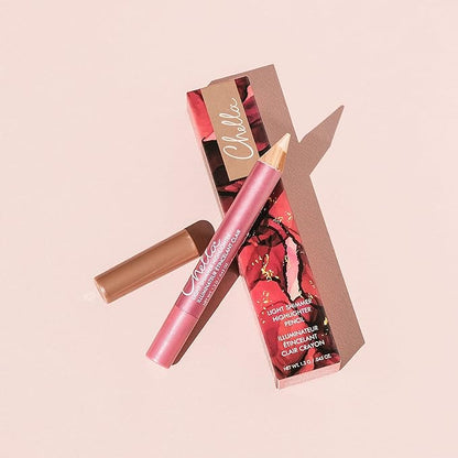 Chella Highlighter Makeup Pencil - Vegan, Cruelty Free, Paraben Free, Gluten Free - Use as a Highlighter, Concealer and Under Eye Liner (Light Shimmer)