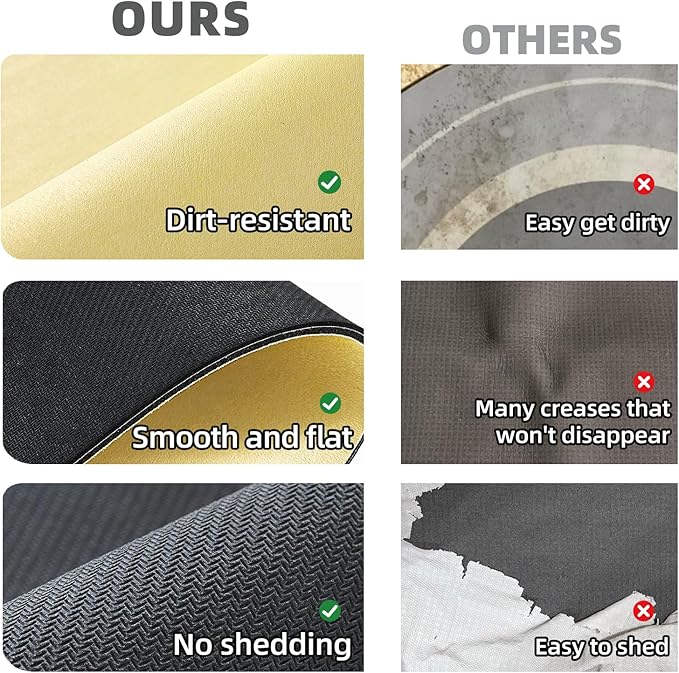 Bathroom Mat Quick Dry, Bathroom Rugs Non Slip Washable Thin Absorbent Bath Mat Fits Under Door Bathroom Floor Mat Perfect for Bath, Shower, or Sink 24"x48" Light Yellow