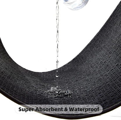 Black Bathroom Rugs Non Slip Washable, Super Absorbent Thin Bath Mat Small Quick Dry Low Pile Bathroom Rug, Black 16''x24''